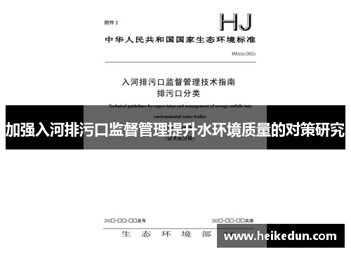 加强入河排污口监督管理提升水环境质量的对策研究